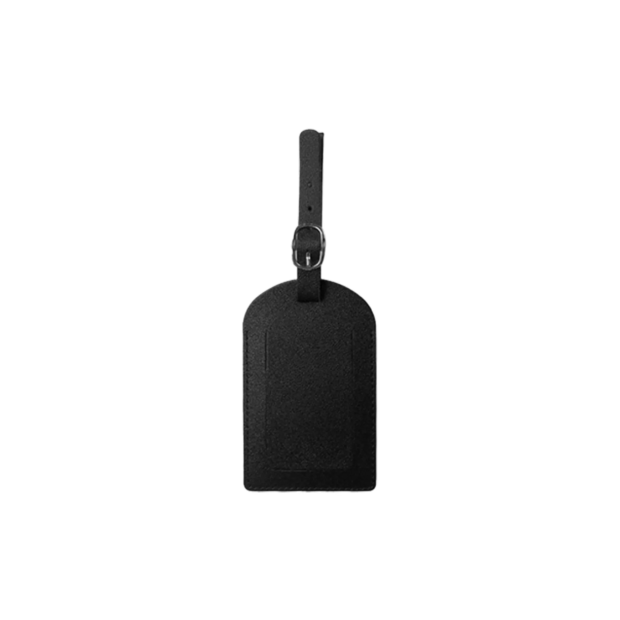 MOQ 20 Premium PU Leather Luggage Tag with Keychain 10