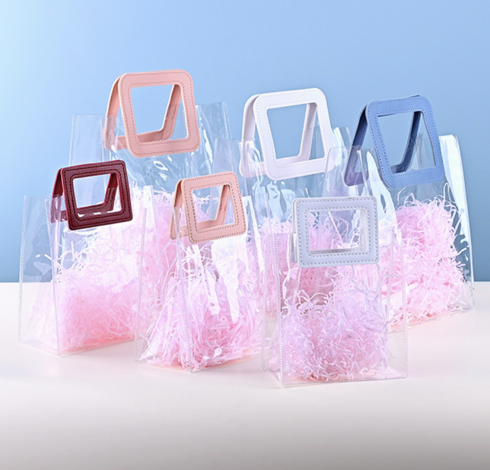 Square Handle Clear Handbag 6