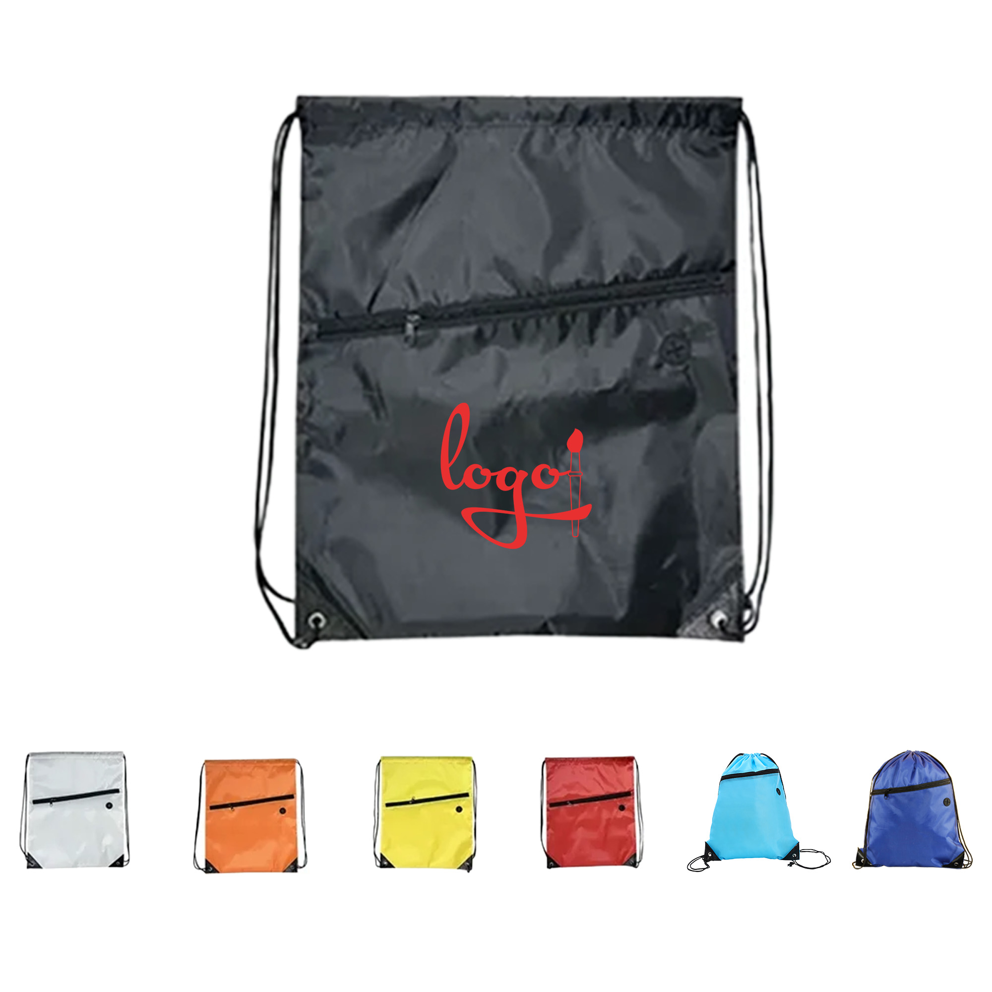 210D Polyester Strap for Backpack with Earphone Hole and Zipper 6