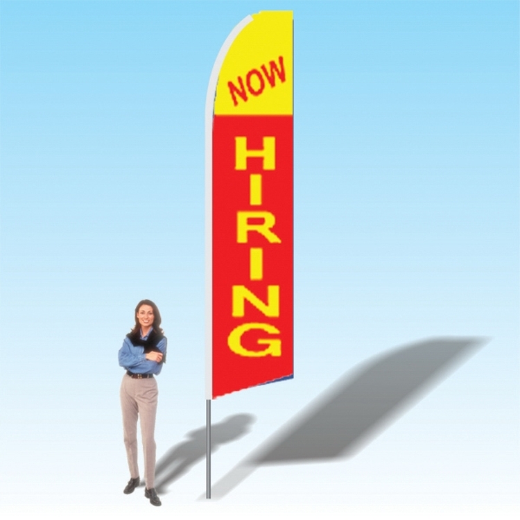 15FT Now Hiring Advertising Banner Flag 2