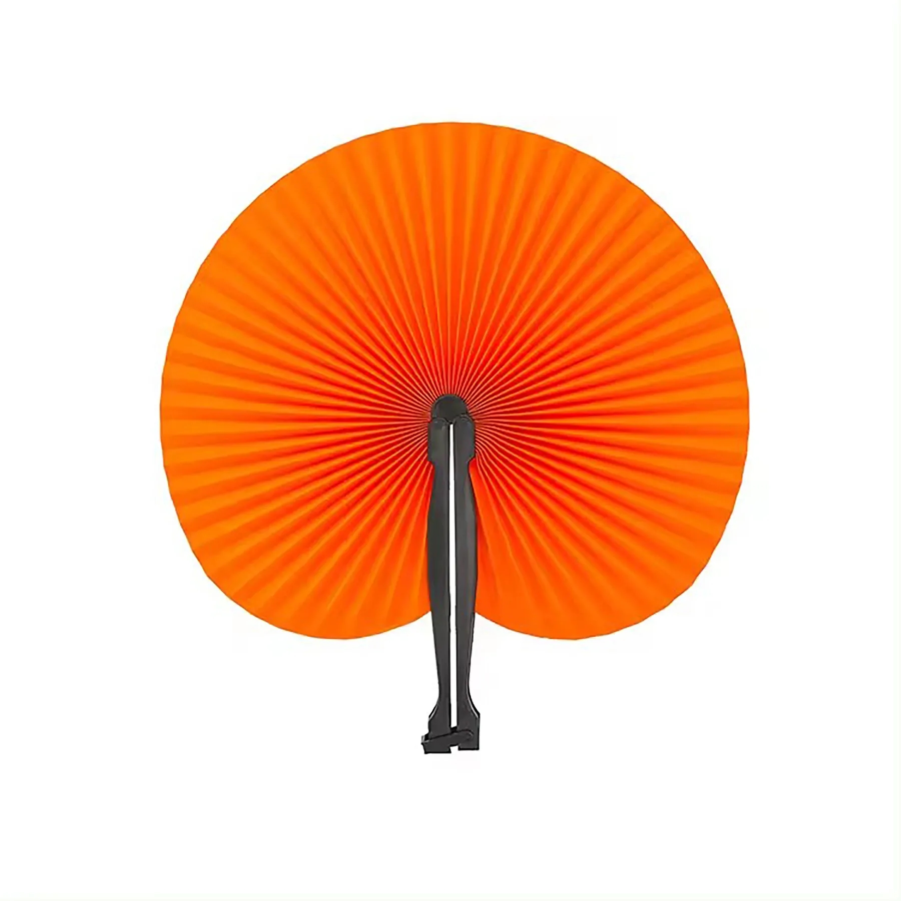 Paper Hand Fans Round Colorful 10