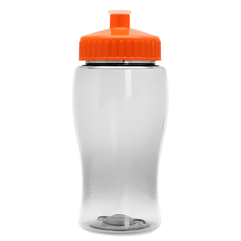 Poly-Pure Jr. - 18 oz. Transparent Bottle with Push pull 20