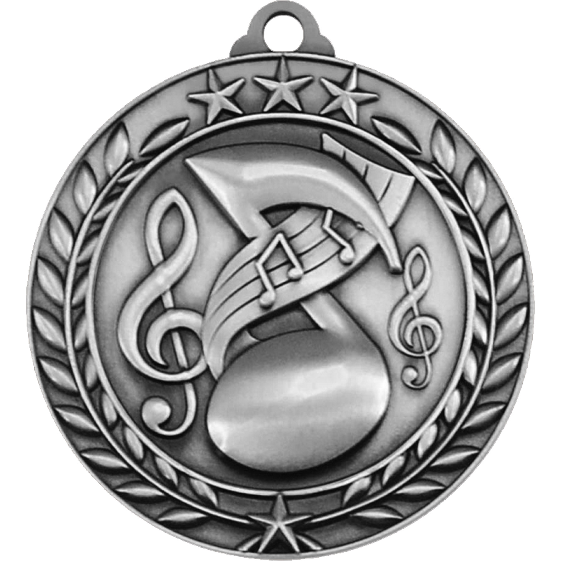 Stock Small Academic & Sports Laurel Medals: Music 4