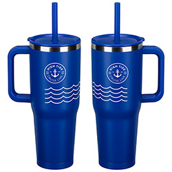 SENSO® Summit 40 oz Insulated Stainless Steel Travel Mug with Press-In Straw Lid 52