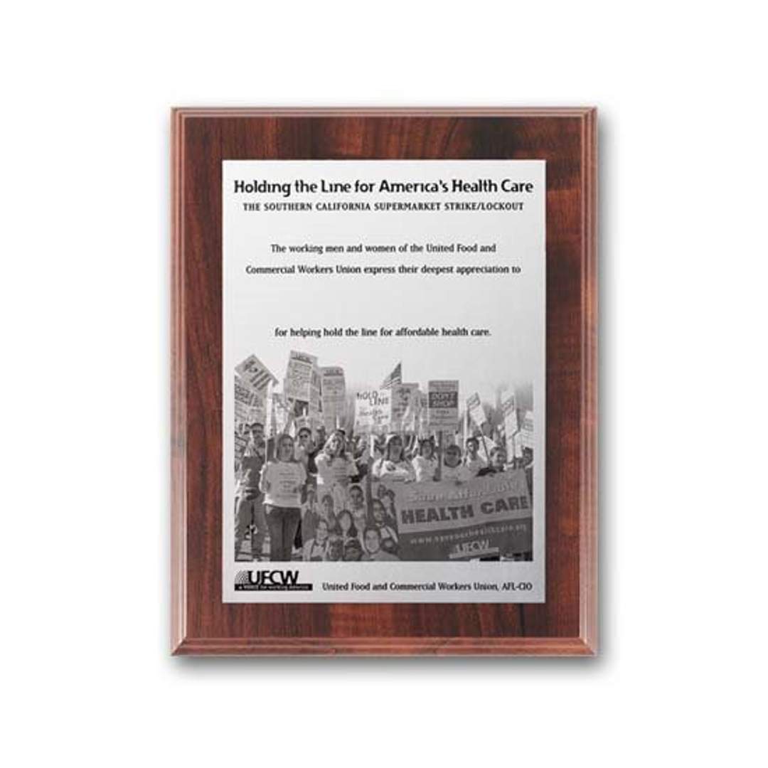 Metal Photo Plaq - Walnut Finish 5