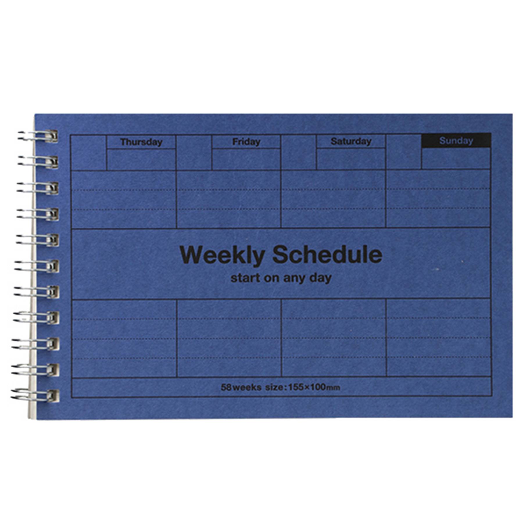 Weekly Schedule Notebook Paper Handbook For Office Matters 1