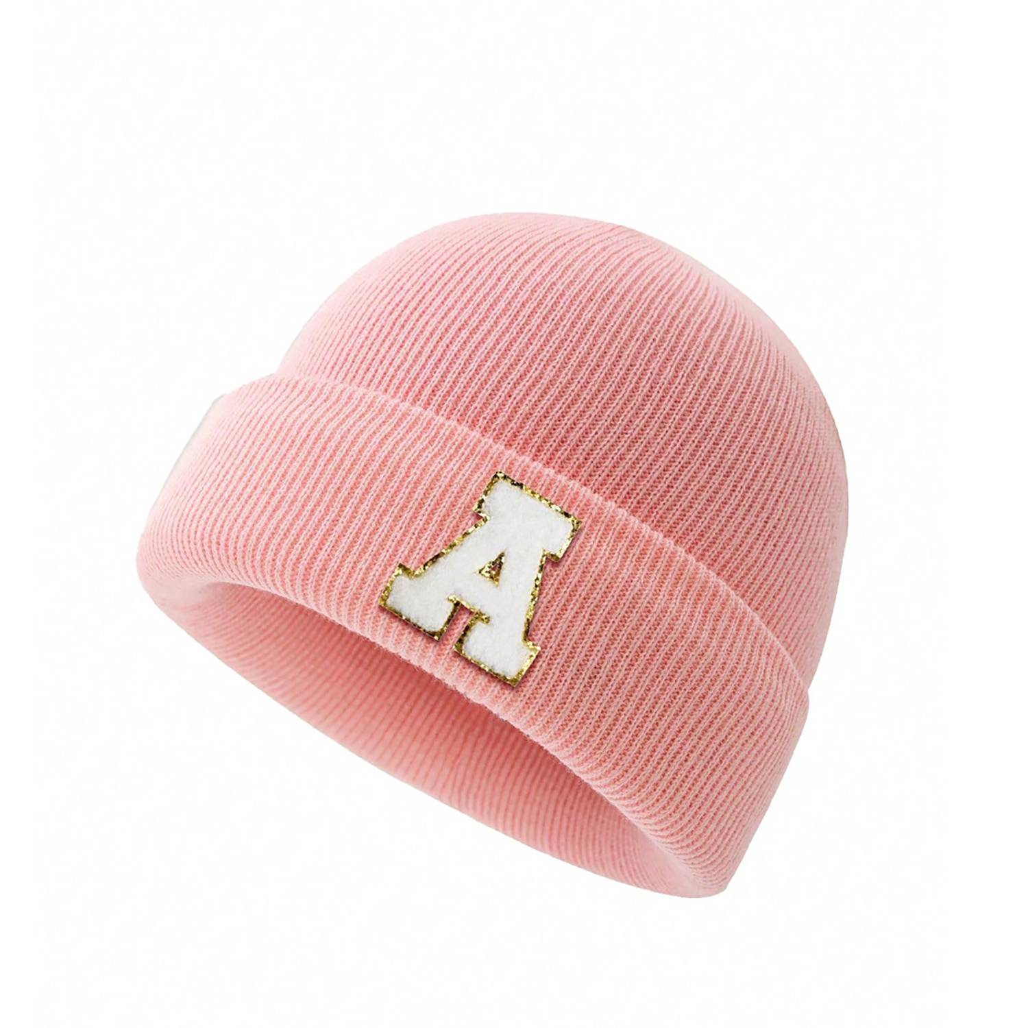 Warm Winter Kids' Beanie W/ Letter Design 2