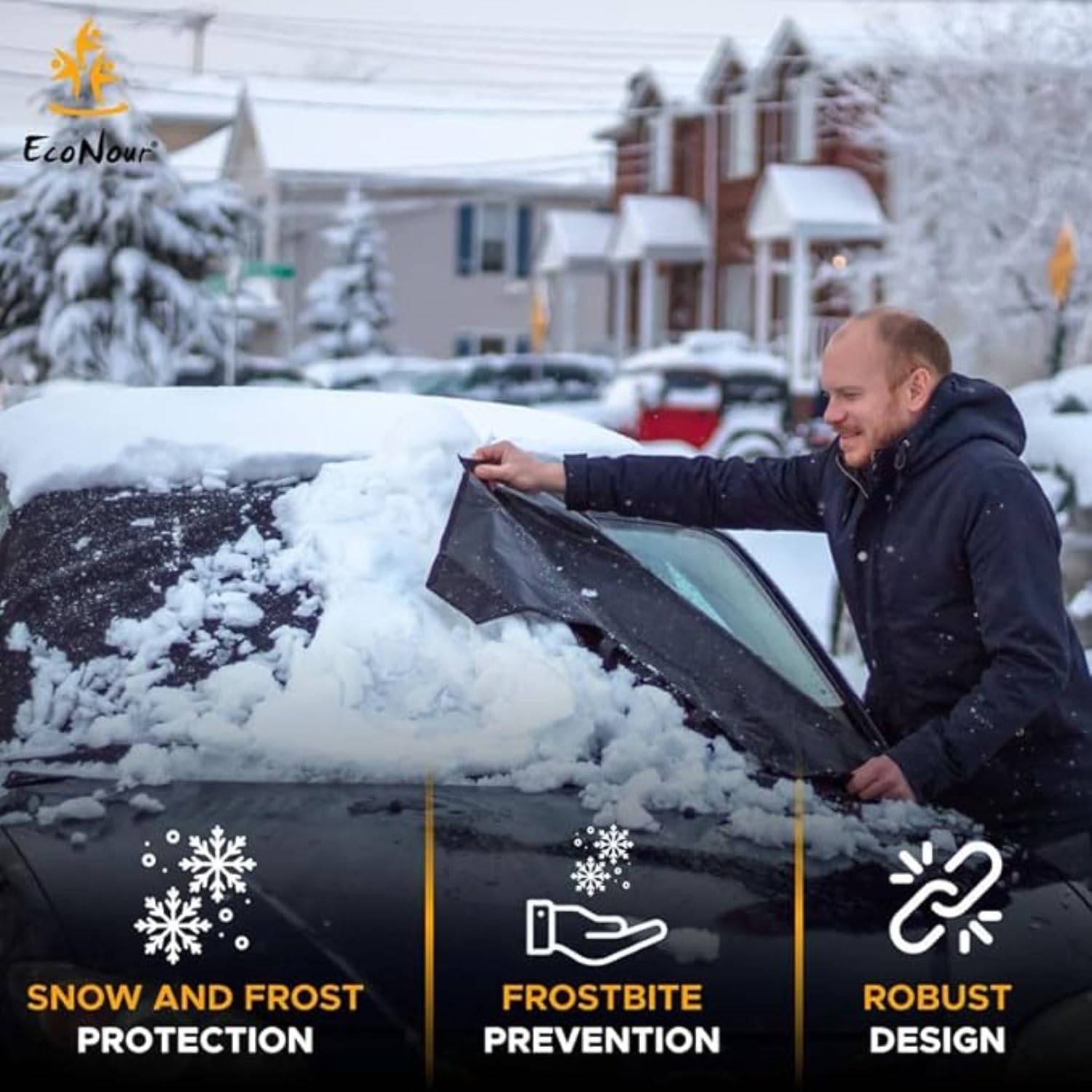 Oxford car snow shield windshield protective cover 3