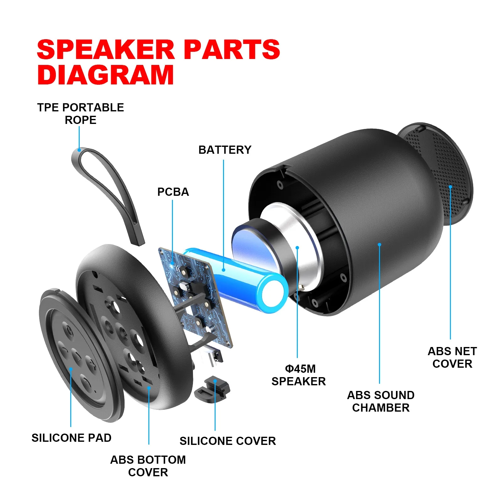 45mm Bluetooth Speaker 2