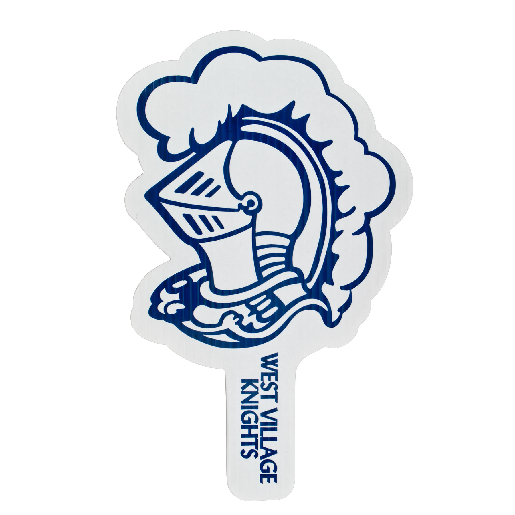 Knight Mascot Hand Fan, Screen Printed 19