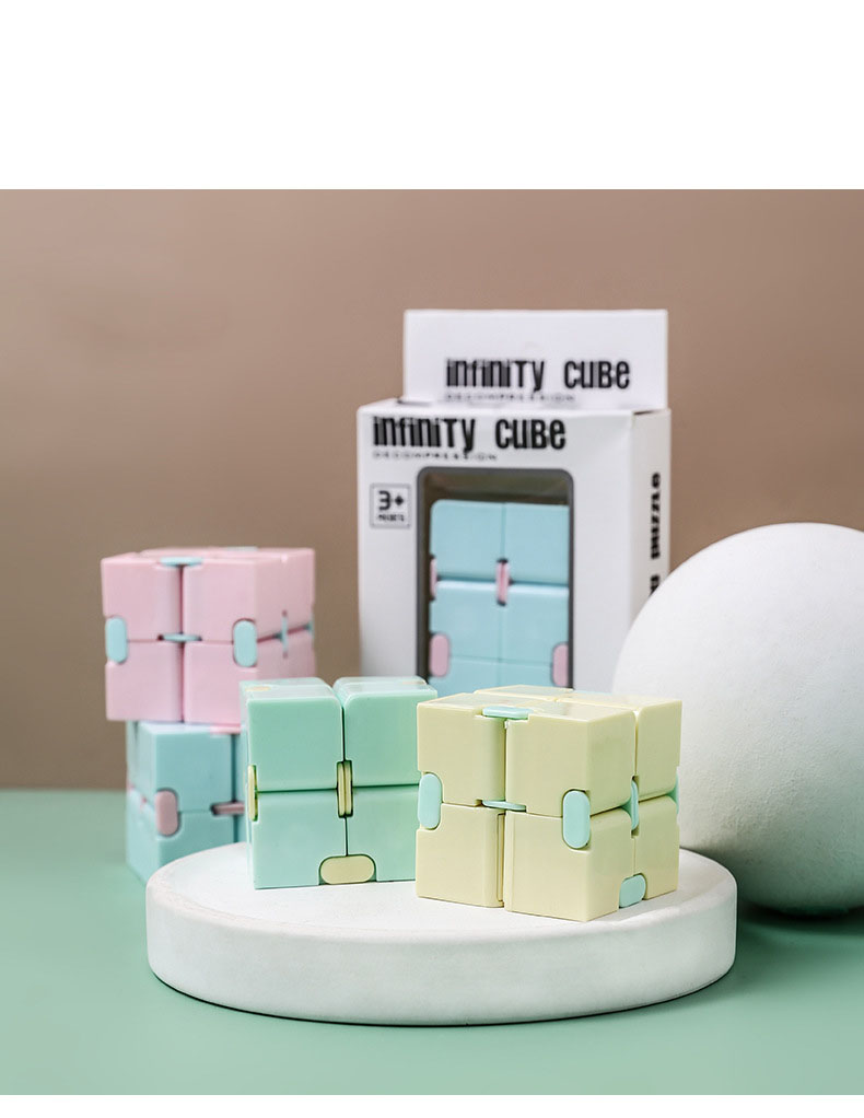 Bekreator Cute Mini Infinity Cube Fidget Toy for Kids Adults 12