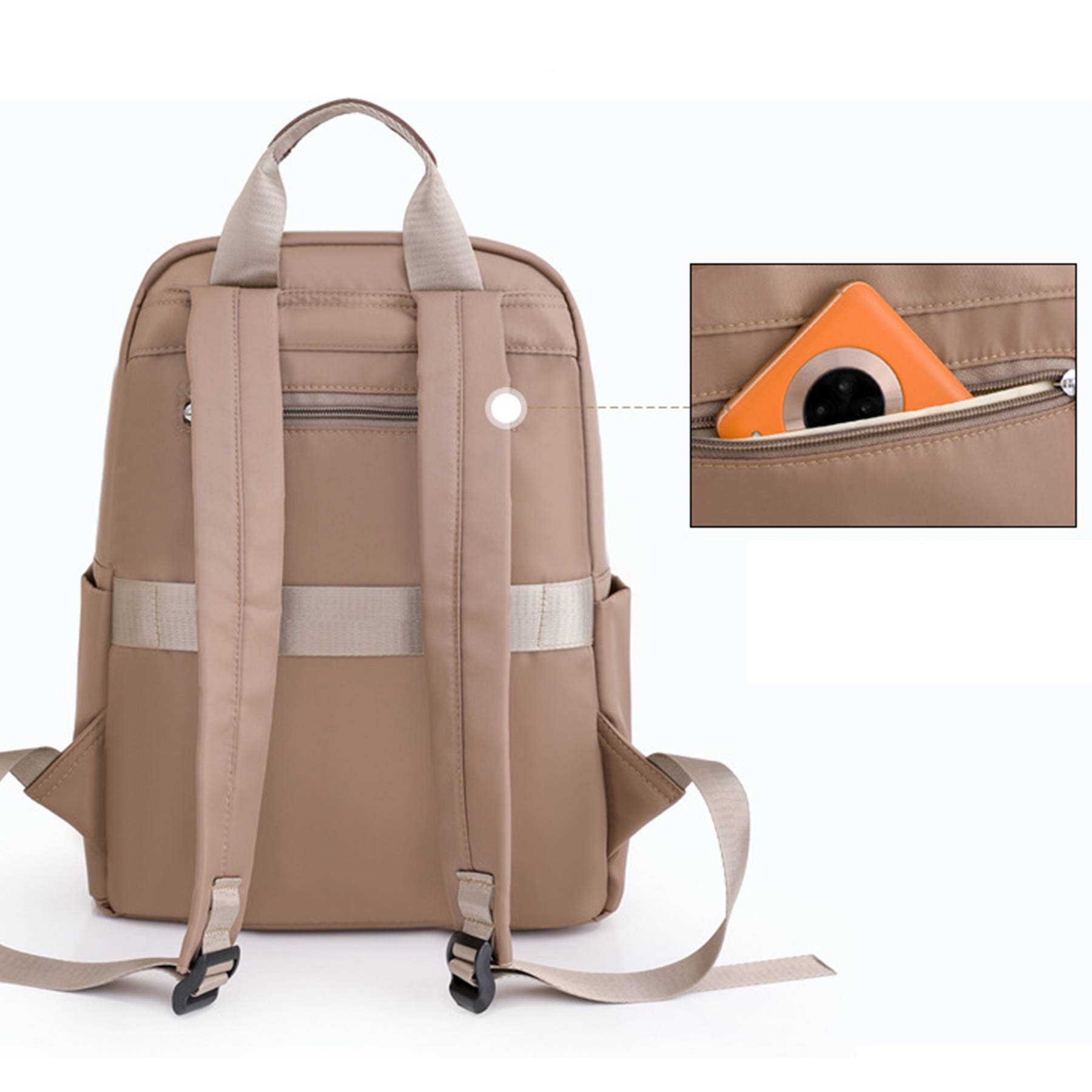 Nylon Women's Fashion Backpack Purse 5