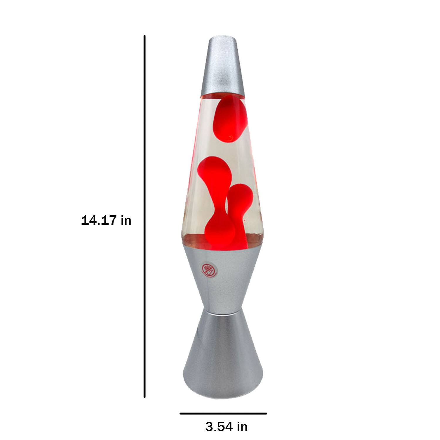 14" Silver Base Colorful Lava Lamp 9