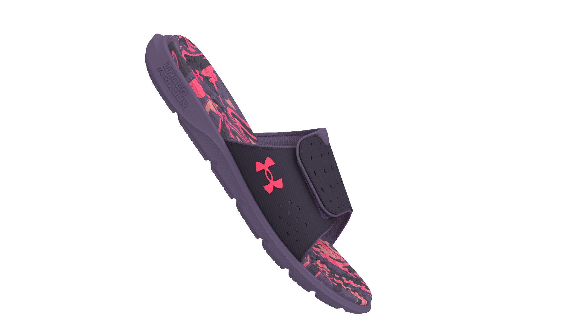 UA Ignite Pro Graphic Footbed Women's  Slides 7