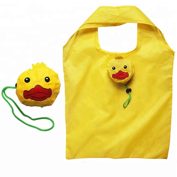 Yellow Duck Shape Folding Shopping Bag 2