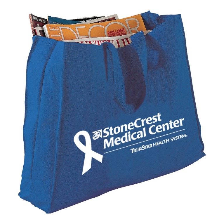 Canvas Gusset Tote Bag, custom tote bag with logo imprint 10