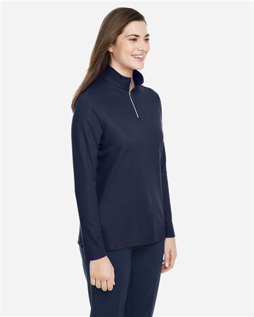 Women's Fusion ChromaSoft™ Pique Quarter-Zip Pullover - CE405W 107