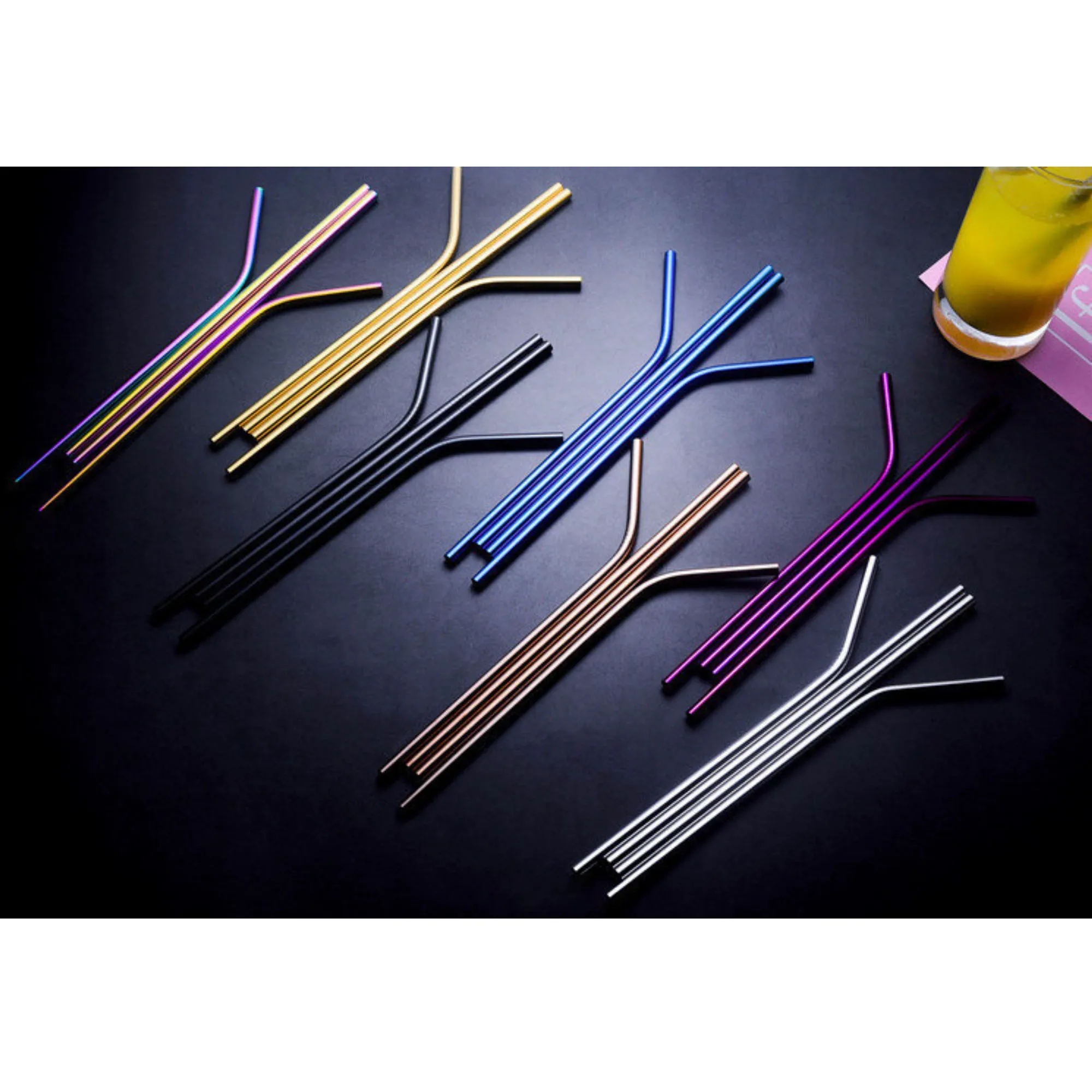 3 In 1 Reusable Stainless Steel Straw Set 7