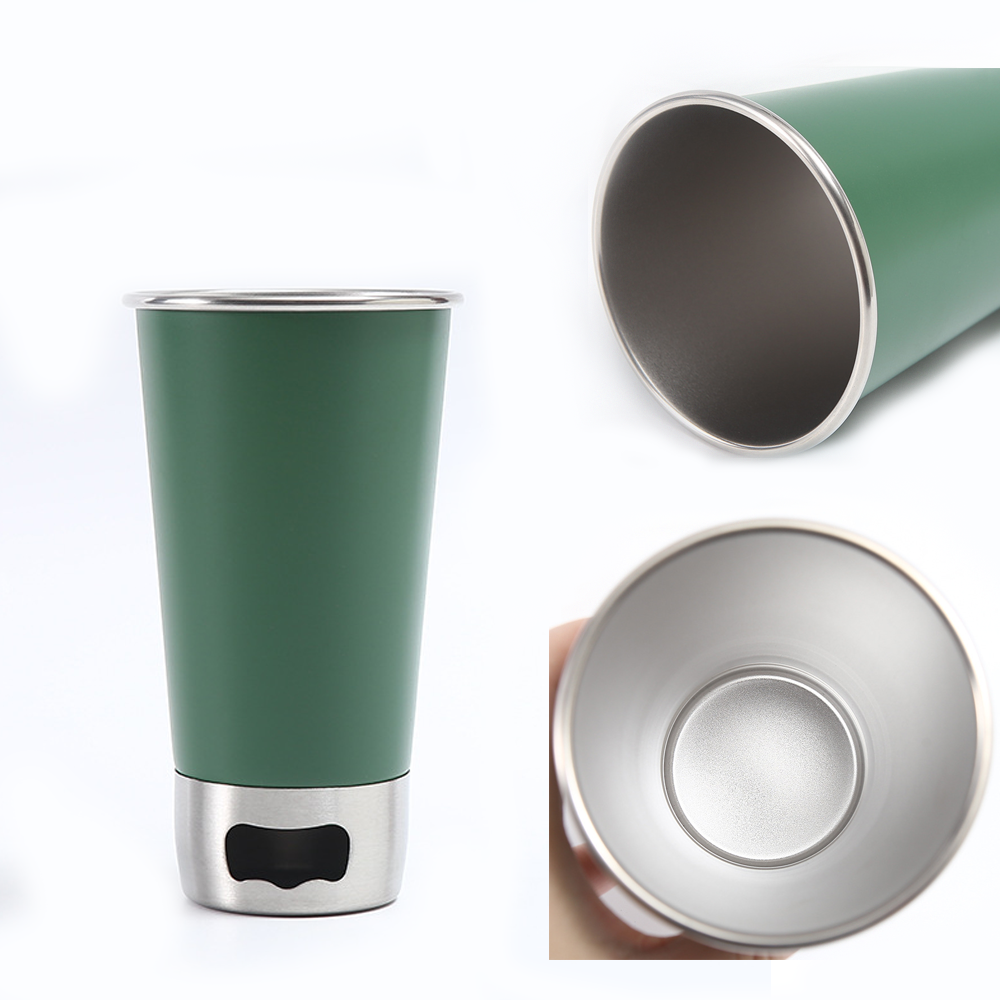 Stainless Steel Beer Cup With Opener 3