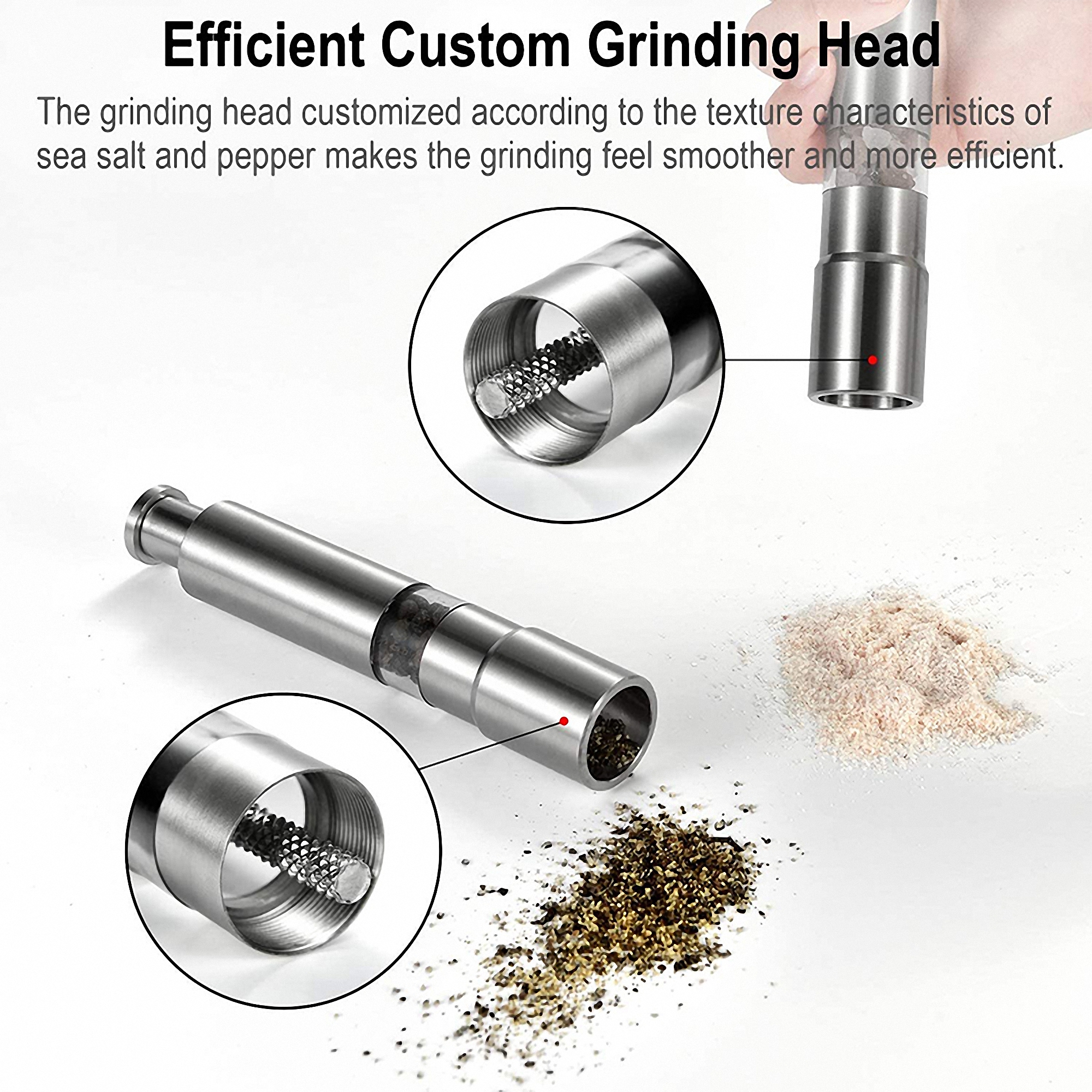 Salt and Pepper Grinder Set 4