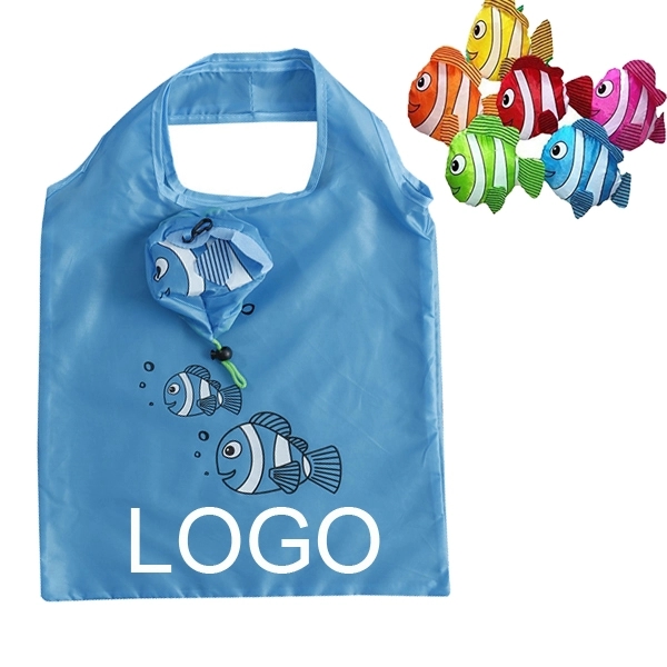 Polyester Folding Cute Fish Shaped Bags 5