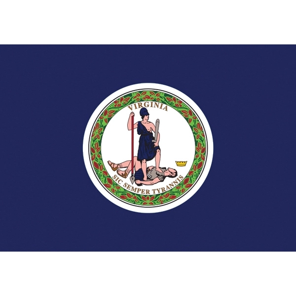 Virginia Official Car Flag 2
