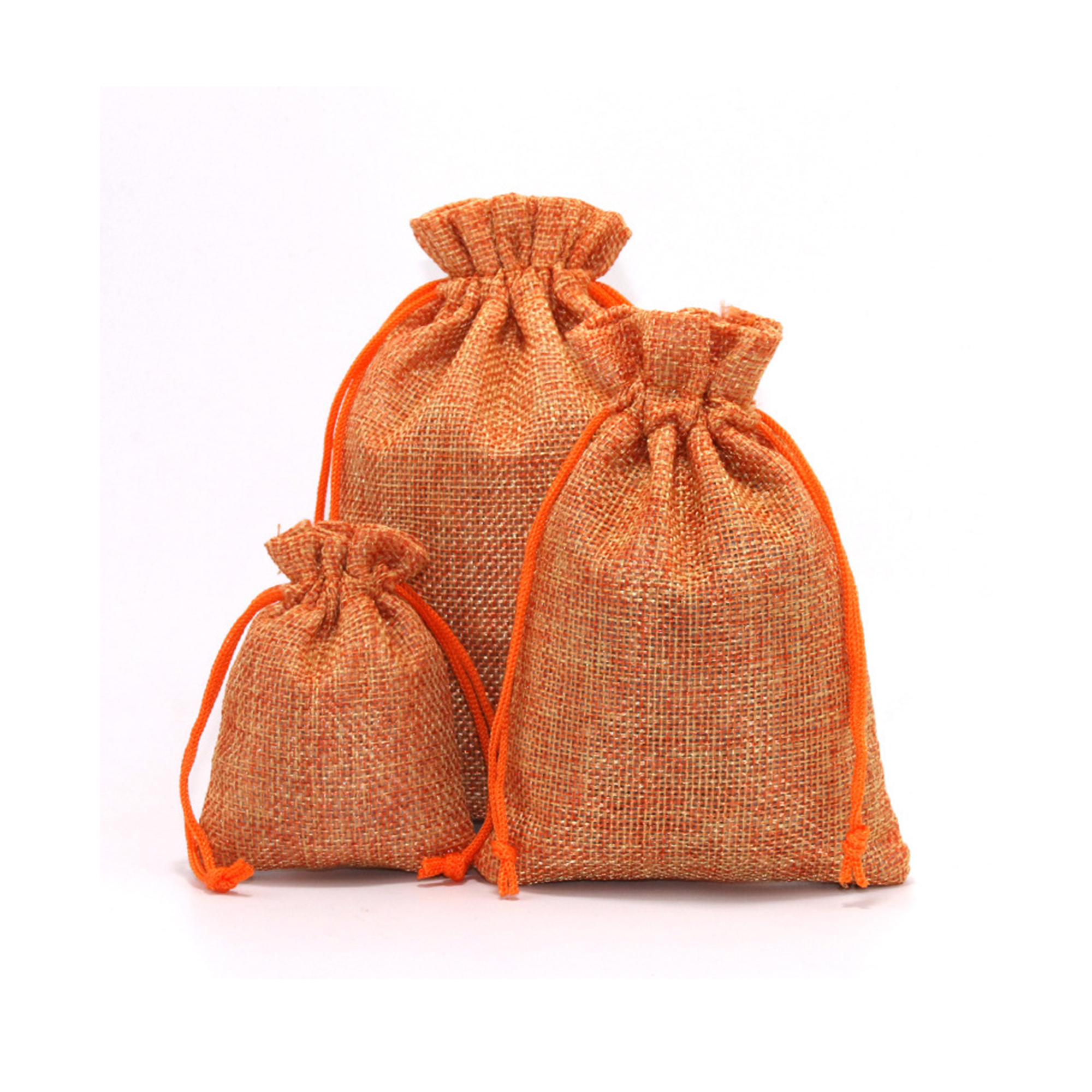 Nylon Linen Drawstring Jewelry Pouch 27