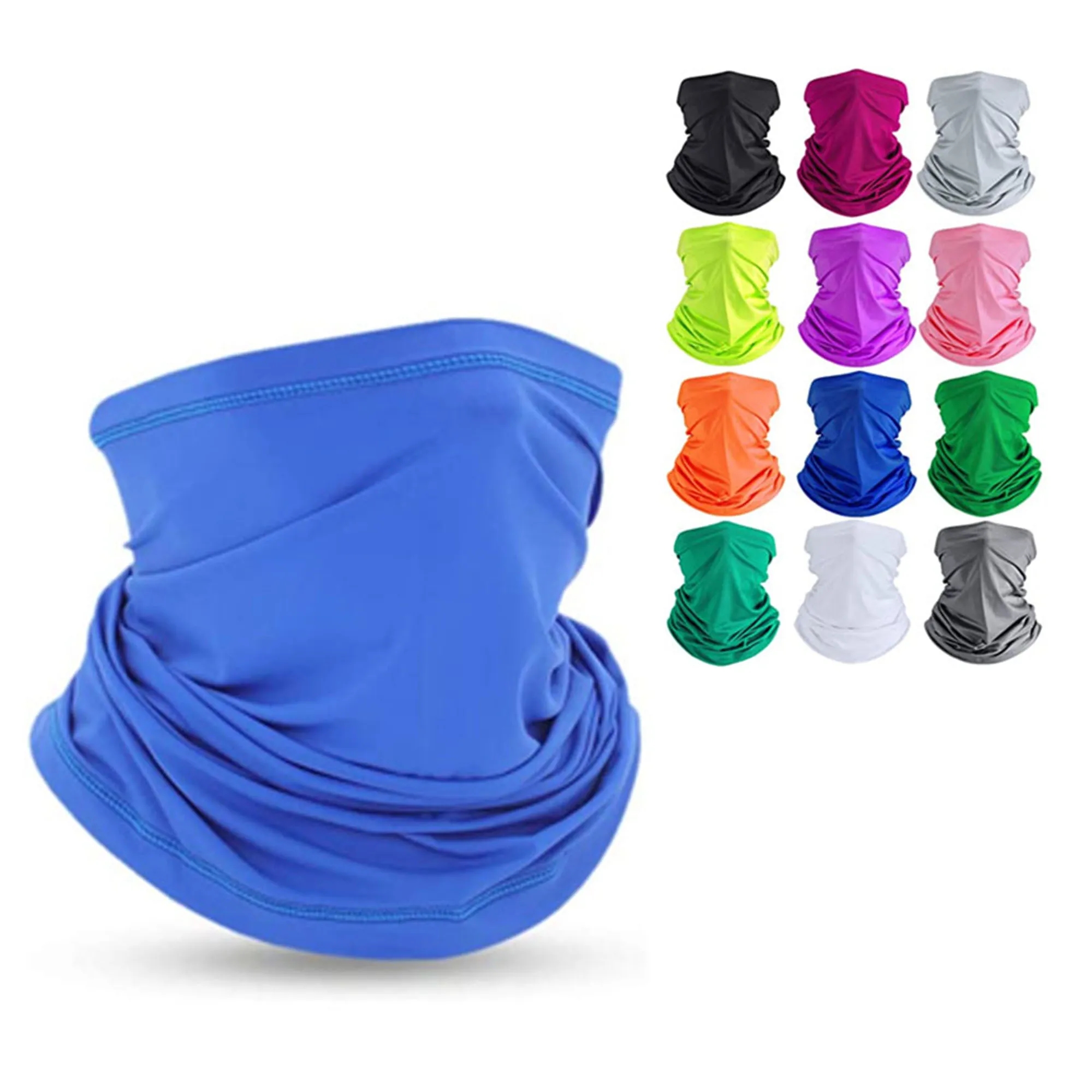 Milk Silk UV Protection Hemmed Neck Gaiter Bandana Scarf 3