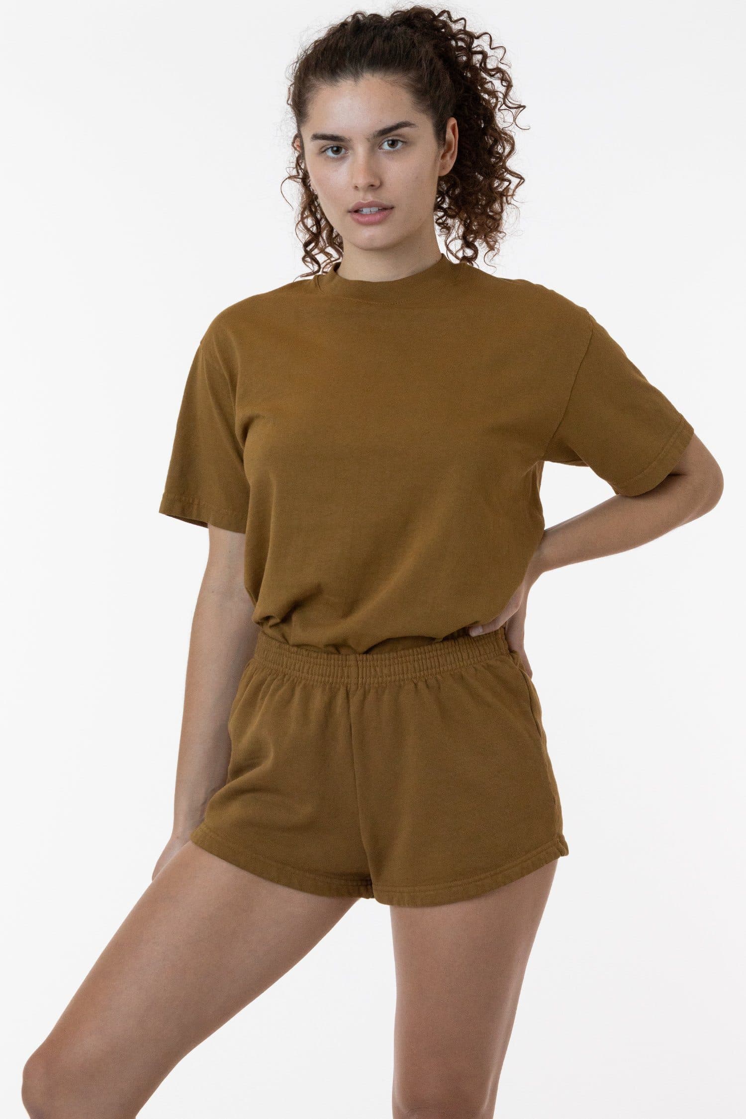 14 OZ GARMENT DYE HEAVY FLEECE SHORT SHORTS 5