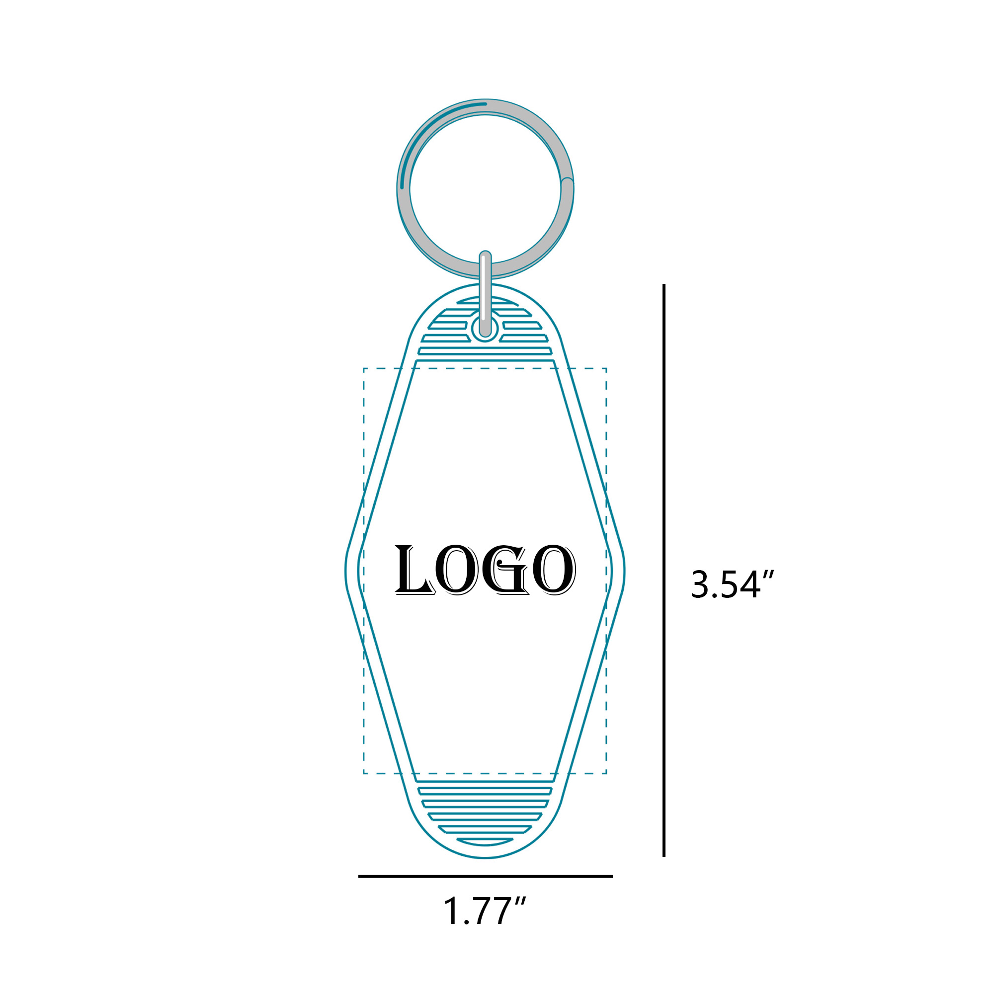 Plastic Diamond-Shaped Key Plate 1