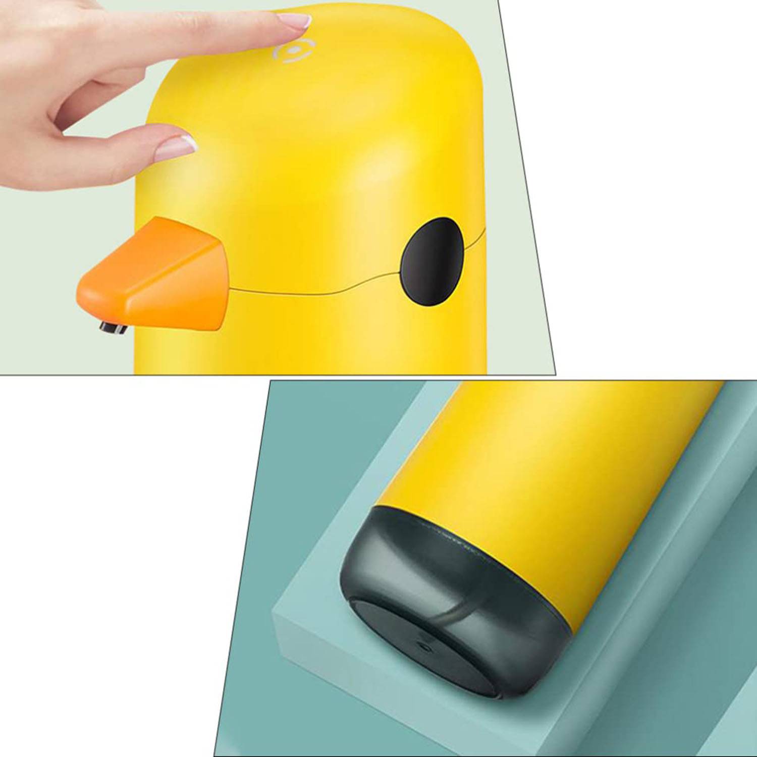 Touchless Foaming Soap Dispenser – Cute Yellow Duck Design 4