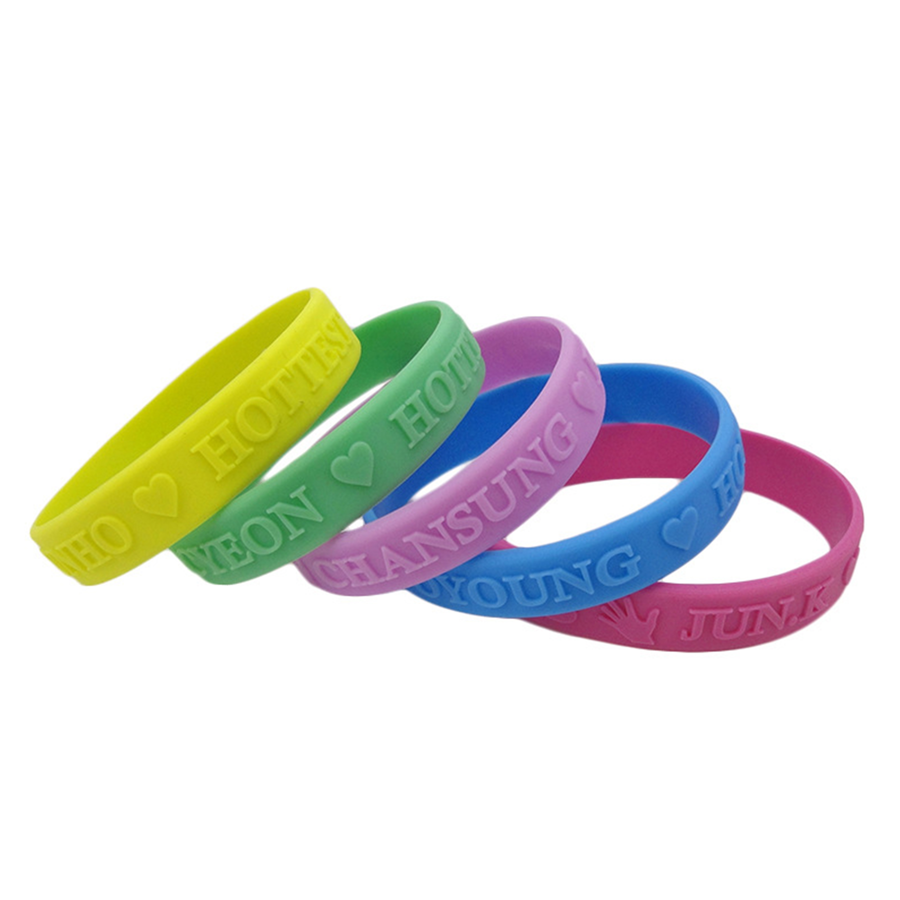 Embossed Silicone Wristband 2