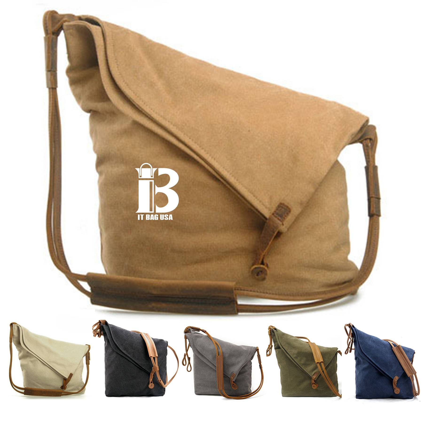 Canvas Foldable cross-body bag 12