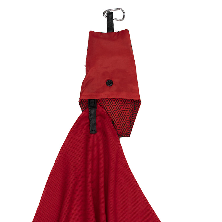 "Cool-n-Go" Full Size (12" x 32") Cooling Towel in Carabiner Pouch. 4