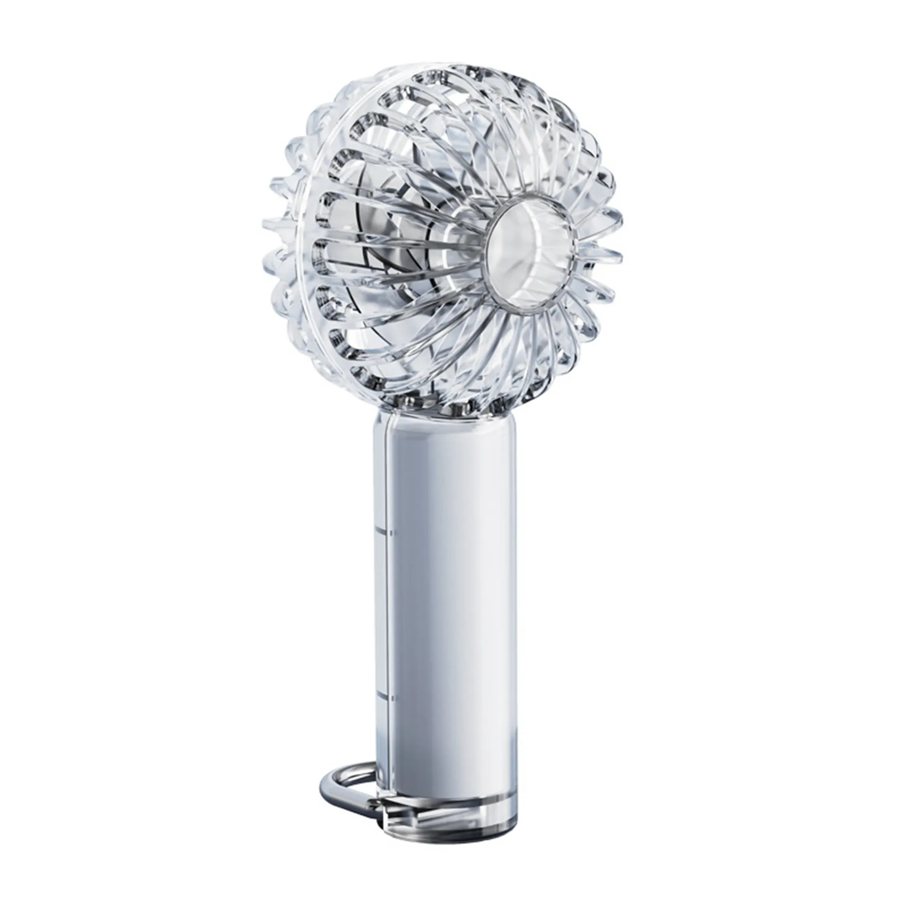 1200 mAh Clear Rechargeable Y53 Mini Hand Held Cooler Fan 8