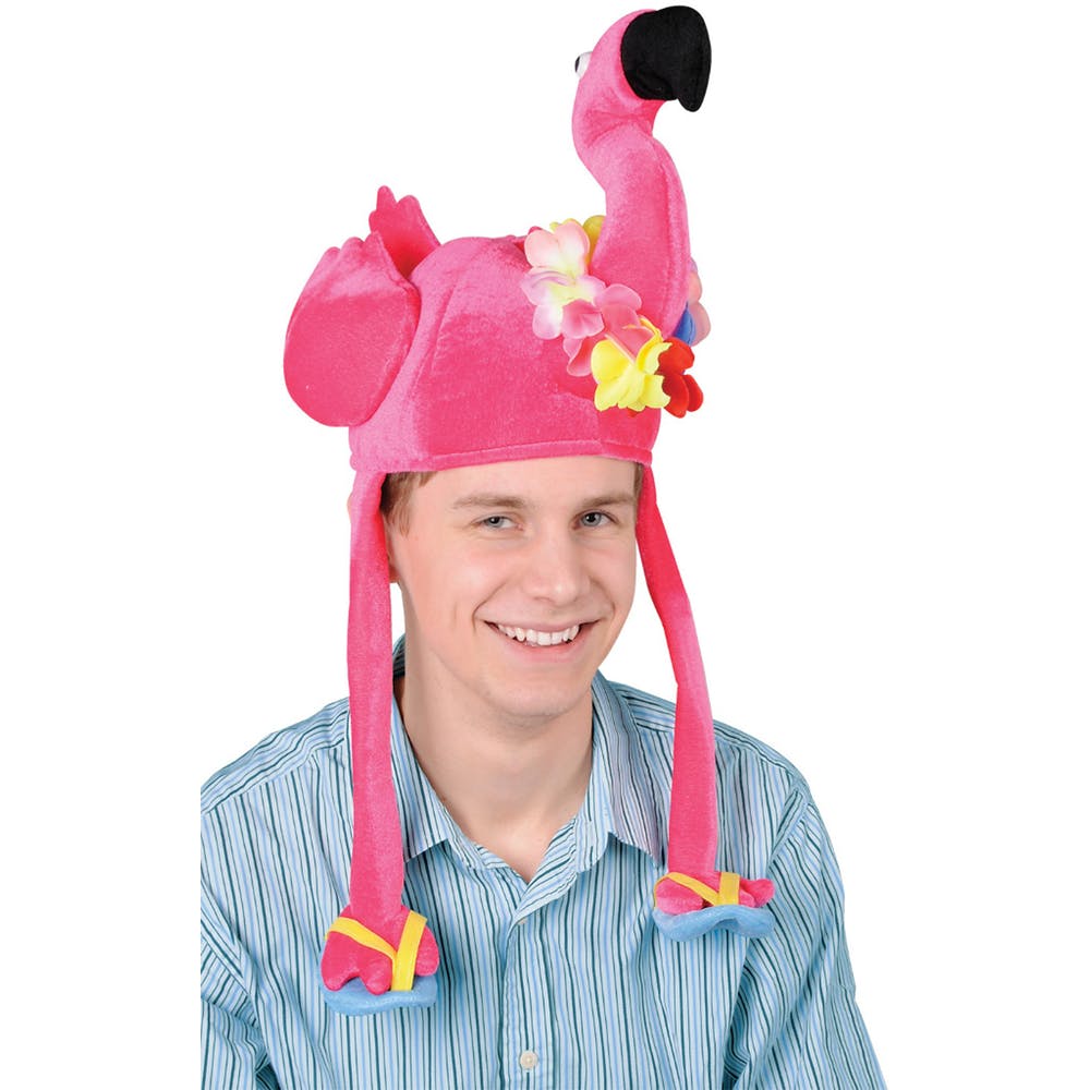 Plush Flamingo Hats - One Size 1