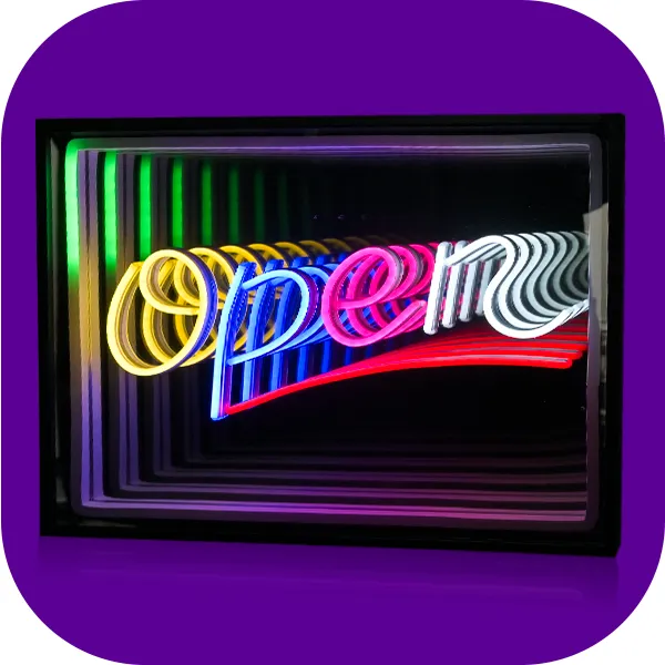 Custom Infinity Mirror Neon Signs 13