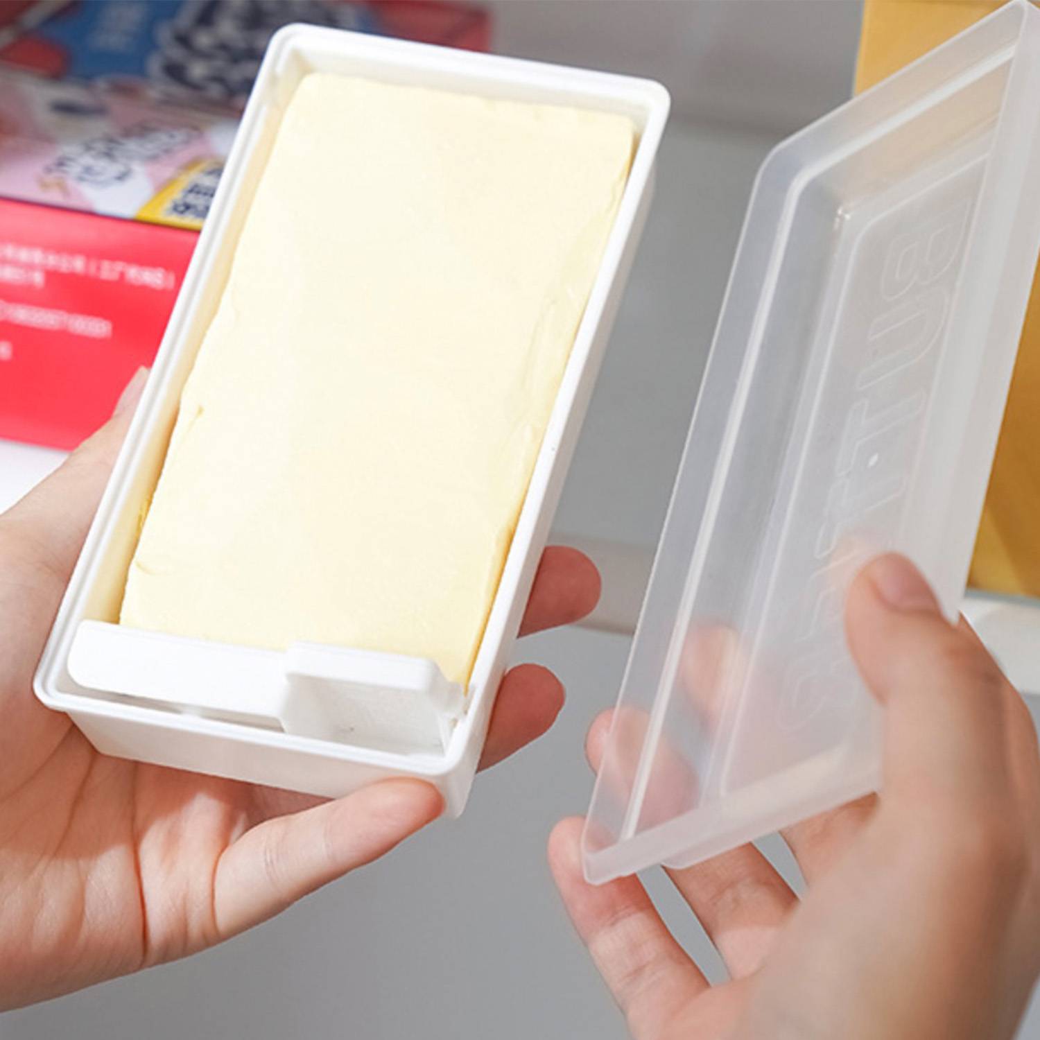 Butter Cutting Storage Box Keeper Try for Refrigerator 3