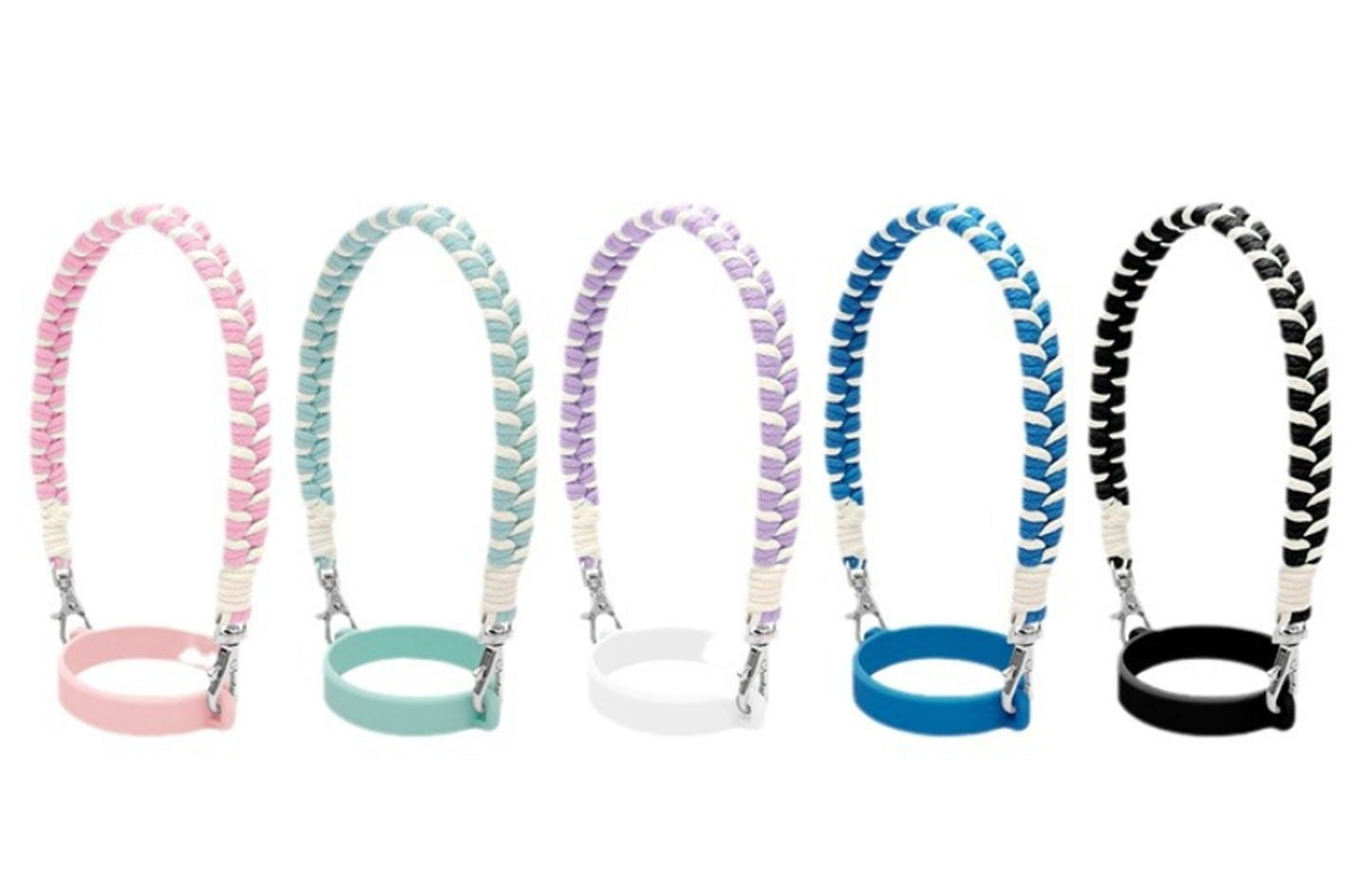 Soft Silicone Water Bottle Handle/Carrier with Strap 2