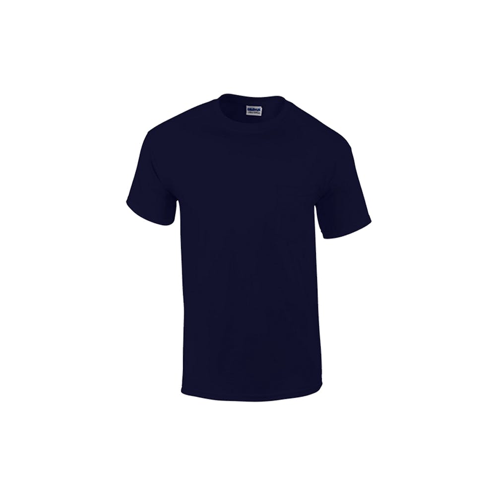 Gildan Irregular Pocket T-Shirts Navy Medium 1