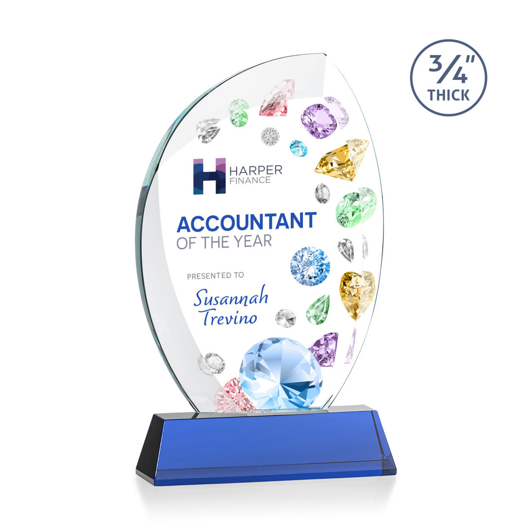 Wichita VividPrint™ Award on Newhaven Base - Blue 5