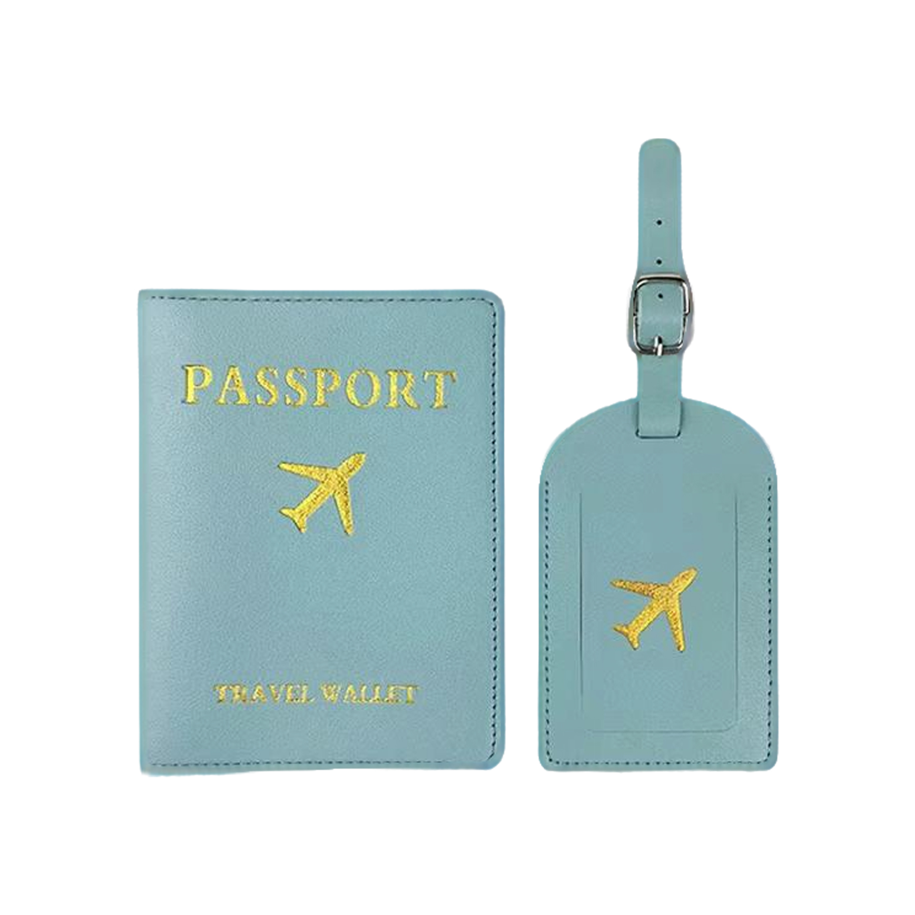 Debossed Rfid-Blocking PU Passport Cover & Luggage Tag Set 13