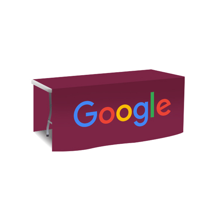 72 in. x 88 in. PolyKnit™ Table Drop (Full Color Logo) 15
