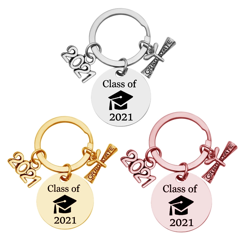 2021 Stainless Steel Graduation Season Keychain 1
