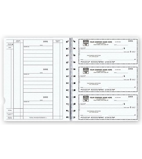 Newport Deskbook Checks, 3-On-A-Page Compact Size 3