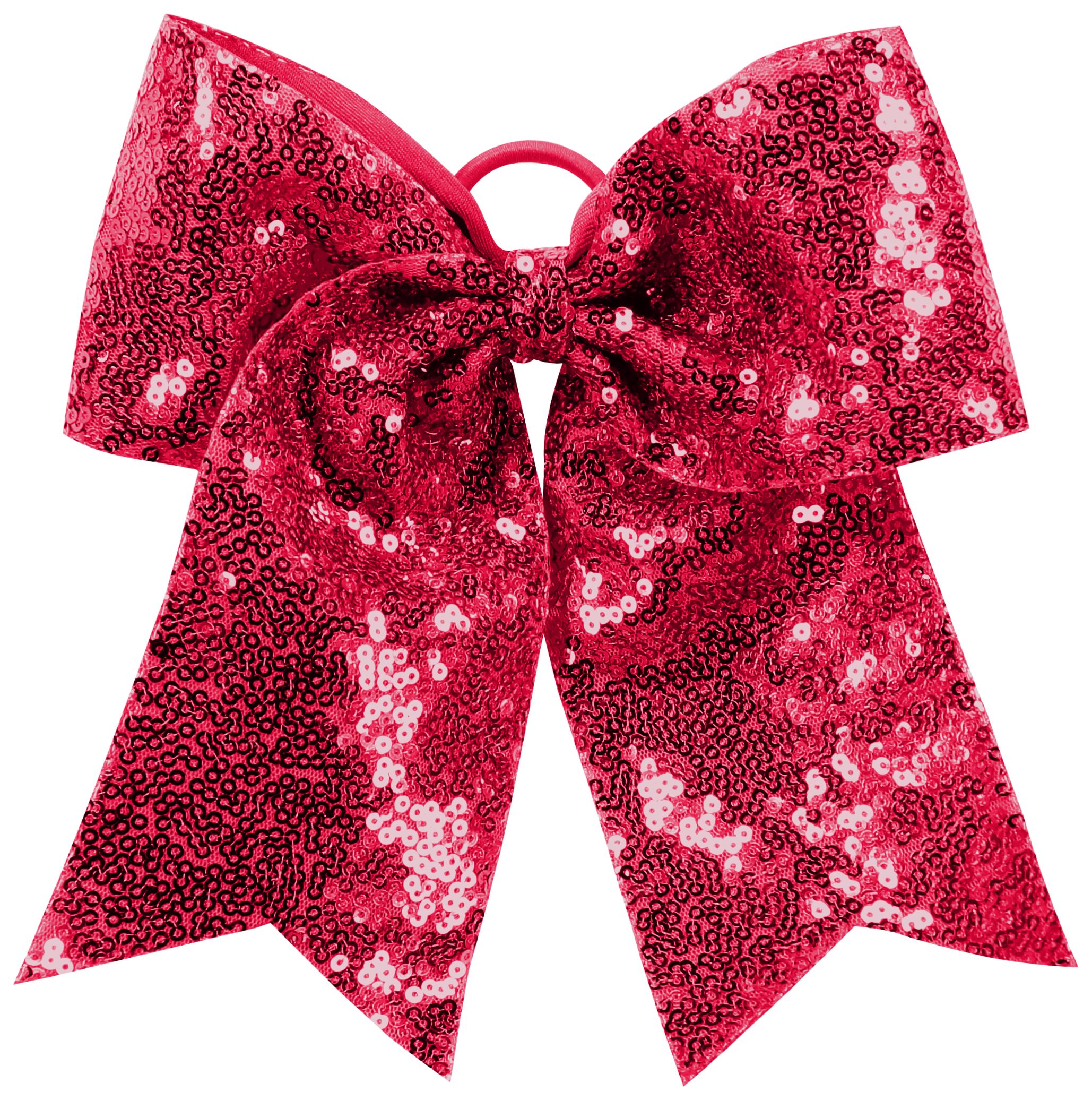 Sequin Cheer Hair Bow 7