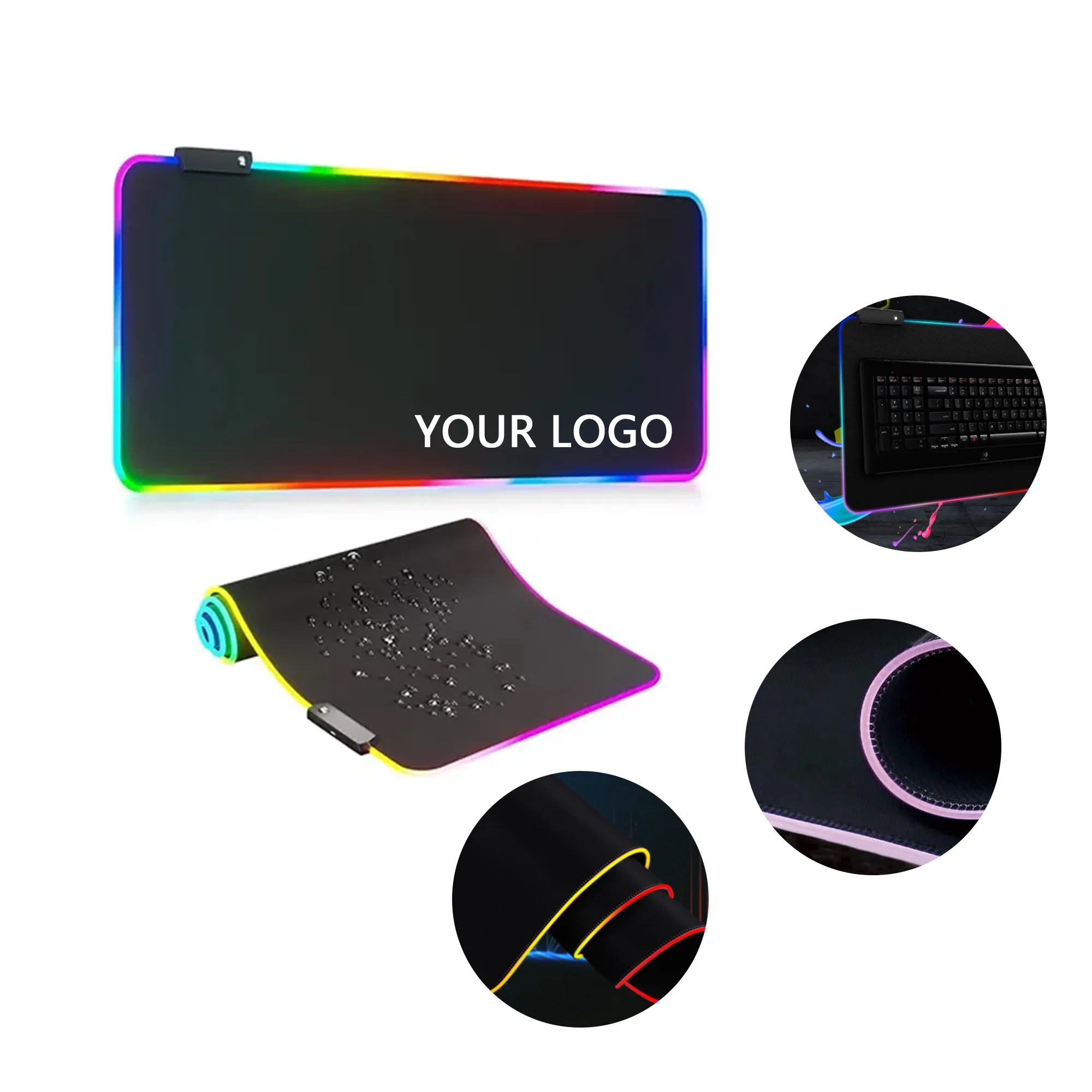 MOQ 50 Esports LED Light-Up Mouse Pad 3