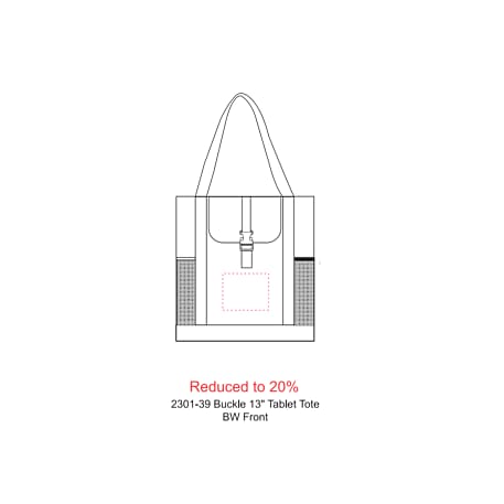 Buckle 11" Tablet Tote 13