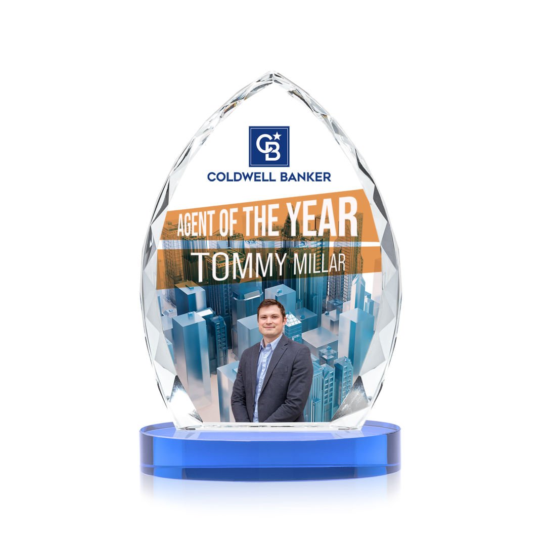 Wilton VividPrint™ Award on Alberton Base - Sky Blue 1