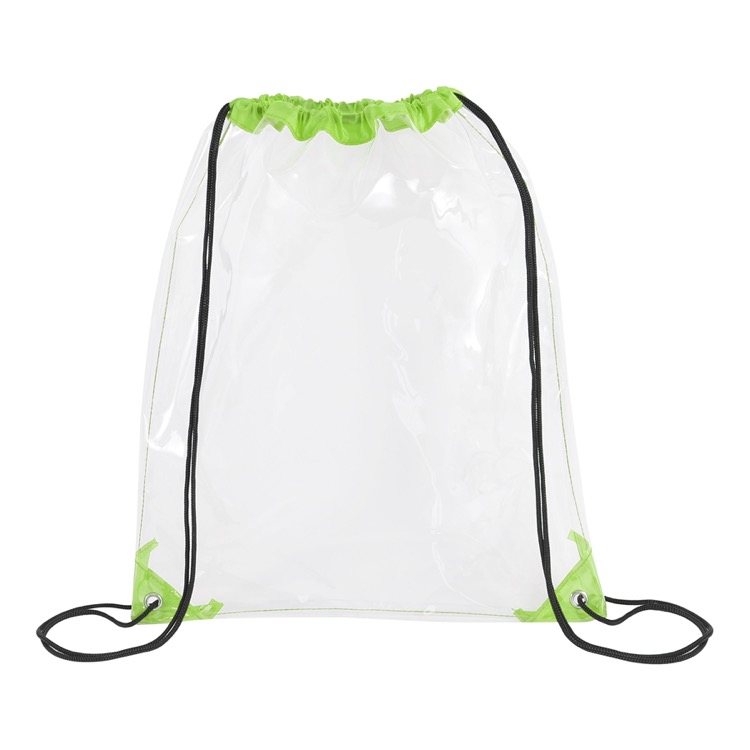 Clear Drawstring Cinch Backpack 14